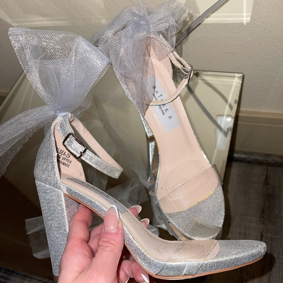 Block heel with tulle bow - Picture 2 of 5